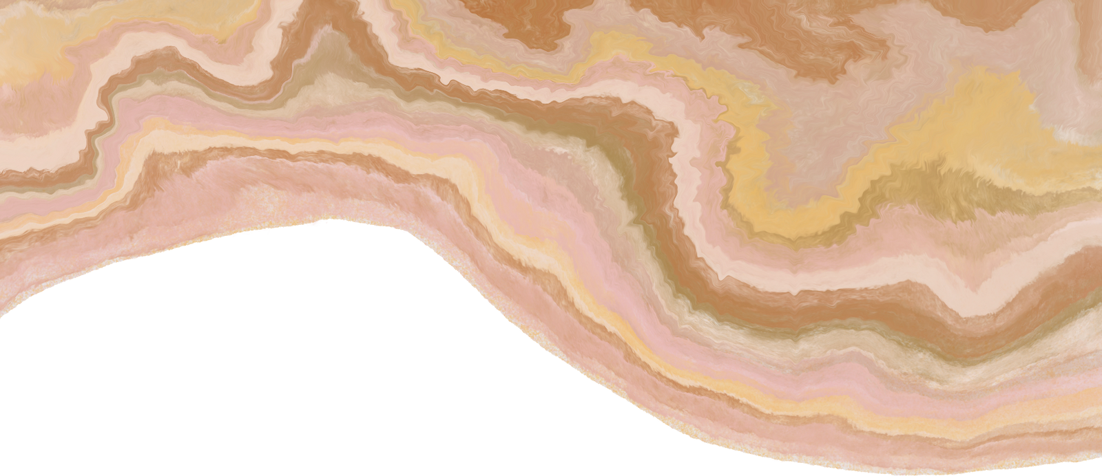 Marbleized Geode Gold and Brown Copper Swirl Border